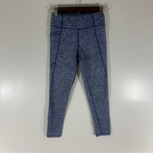 Vineyard Vines Performance Tights Girls 10-12 Heather Blue White